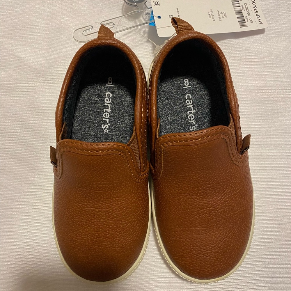 Carter's Tan Slip on Loafers for Kids